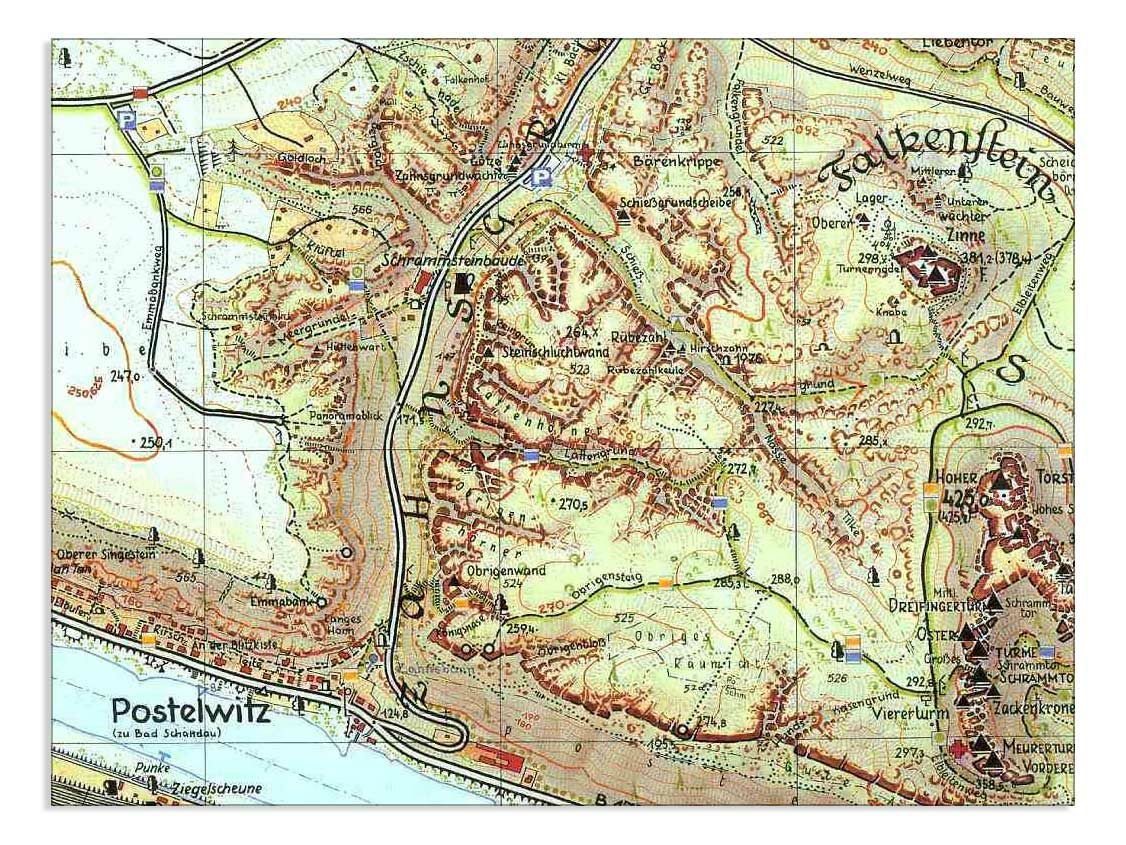 Bad Schandau und Umgebung 1 : 10 000